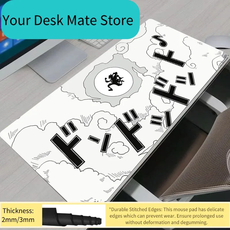 

Коврик для мыши для компьютера и ноутбука, аниме-дизайн, для геймеров, декоративный, One Piece Luffy, настольный коврик для мыши