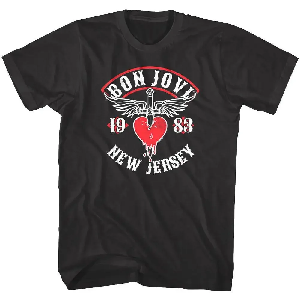 Y2k Top Bon Jovi Keep The Faith USA Tour 1993 Mens Shirt Rock Band Album Concert Merch High-end Luxury Is Men Women Streetwear