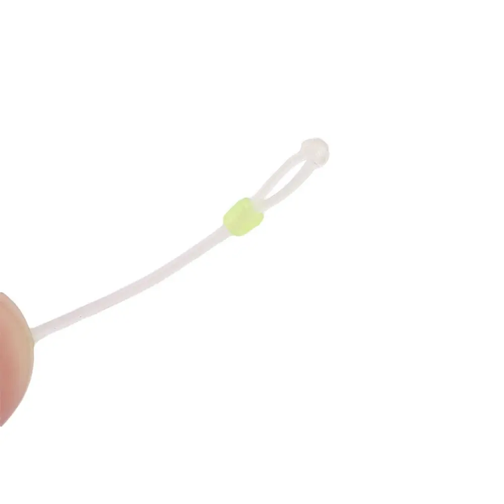 10Pcs Space Bean Line Swivel Tool Double Head Silicone Double Hook Fish Hook Fixed Distance Splitter Fish Line Separator