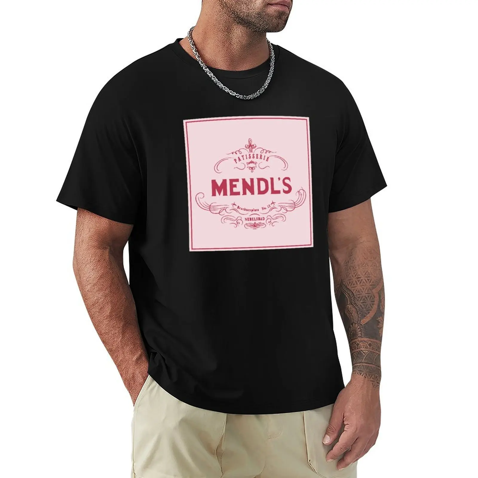 

Mendl's Patisserie T-Shirt anime figures Aesthetic clothing oversizeds Men's t shirts