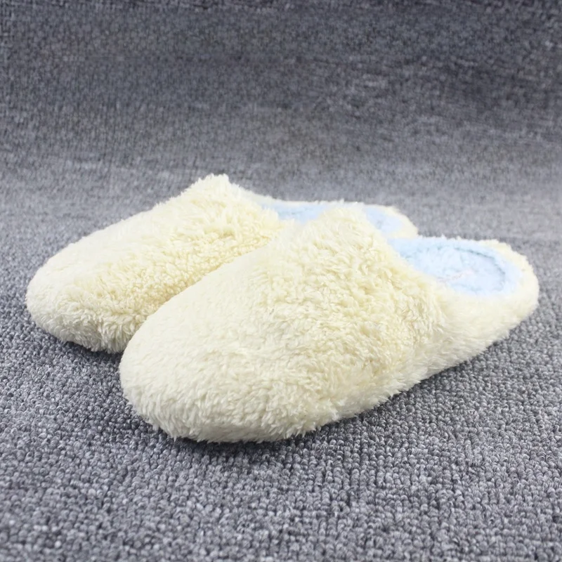 

Теплые хлопковые тапочки женские зимние модные домашние нескользящие мягкие плюшевые тапочки в японском стиле