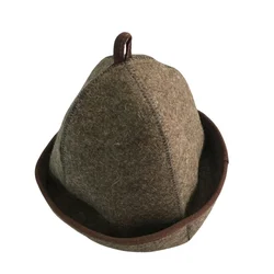 3mm Thick Wool Sauna Hat Head Protect Headgear Wool Felt Supply Cool Hair Banya for Men Women Bath House SPA Shower
