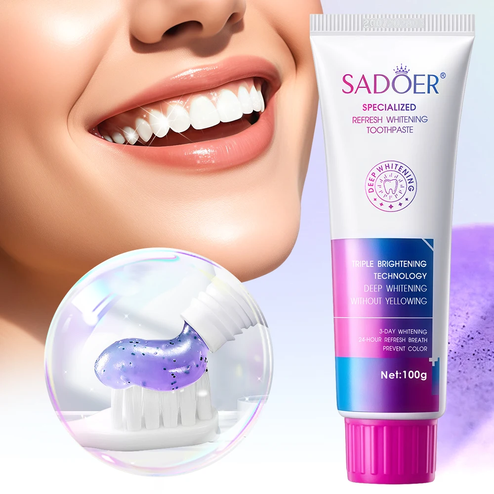 Whitening Toothpaste Fresh Breath Brightening Teeth Deep Cleaning Care Toothpaste Maintain Gum Health Stain Removal Fresh Oral