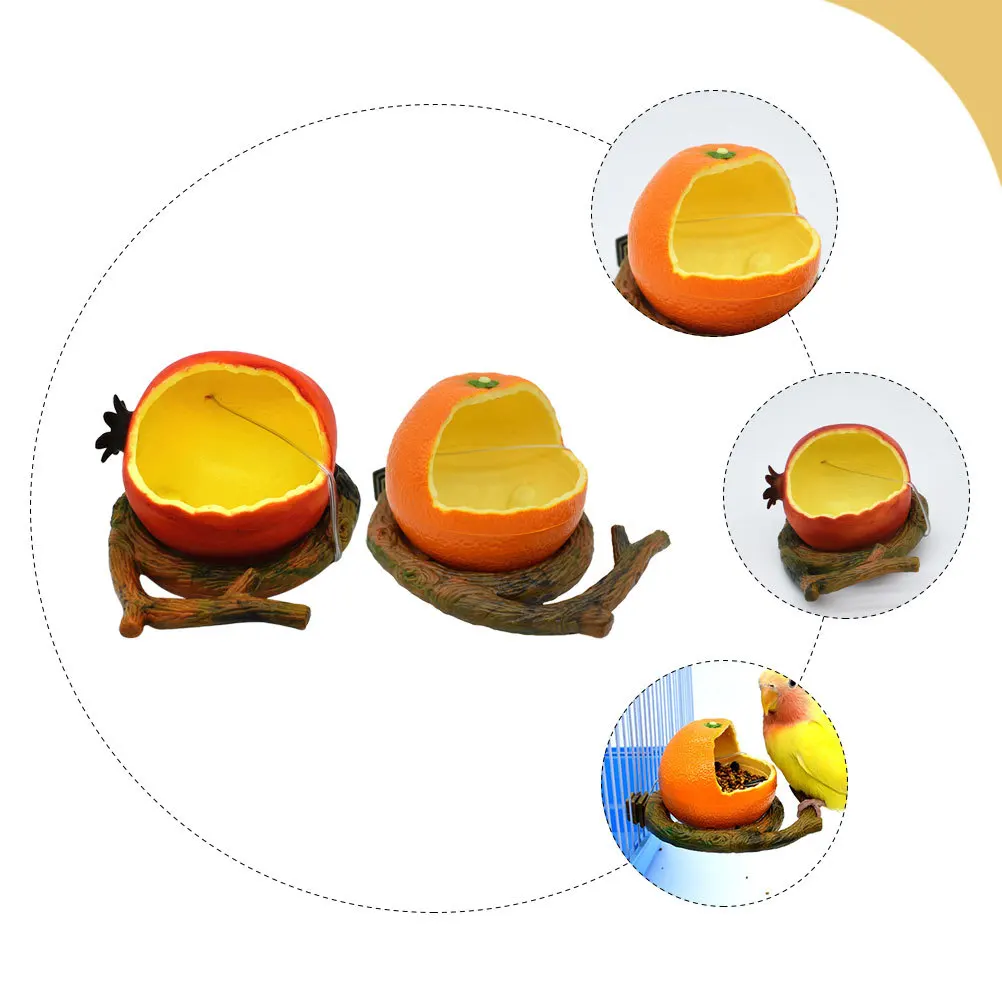 2 szt. Miska na karmę do zawieszenia, pojemnik na karmę dla papugi, chomika, królika, klatka, narzędzie do karmienia ptaków, kubek na wodę dla ptaków, przenośny