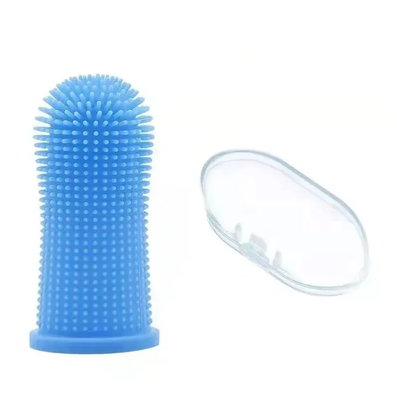 1/2/3/4pcs Dog Super Soft Pet Finger Toothbrush Teeth Cleaning Nontoxic Silicone Tooth Brush Tool Dog Cat Cleaning Supplies