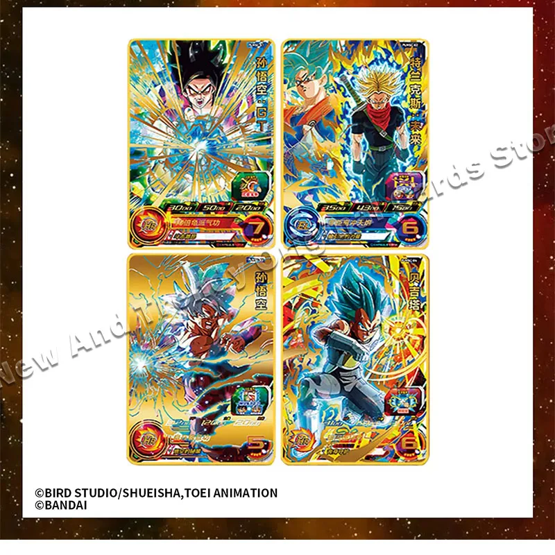 Bandai Originele Dragon Ball Kaarten Superheld Arcade Kaart Ex Aanvullende Booster Card Pack Goku Vegeta Anime Collectie Kaart