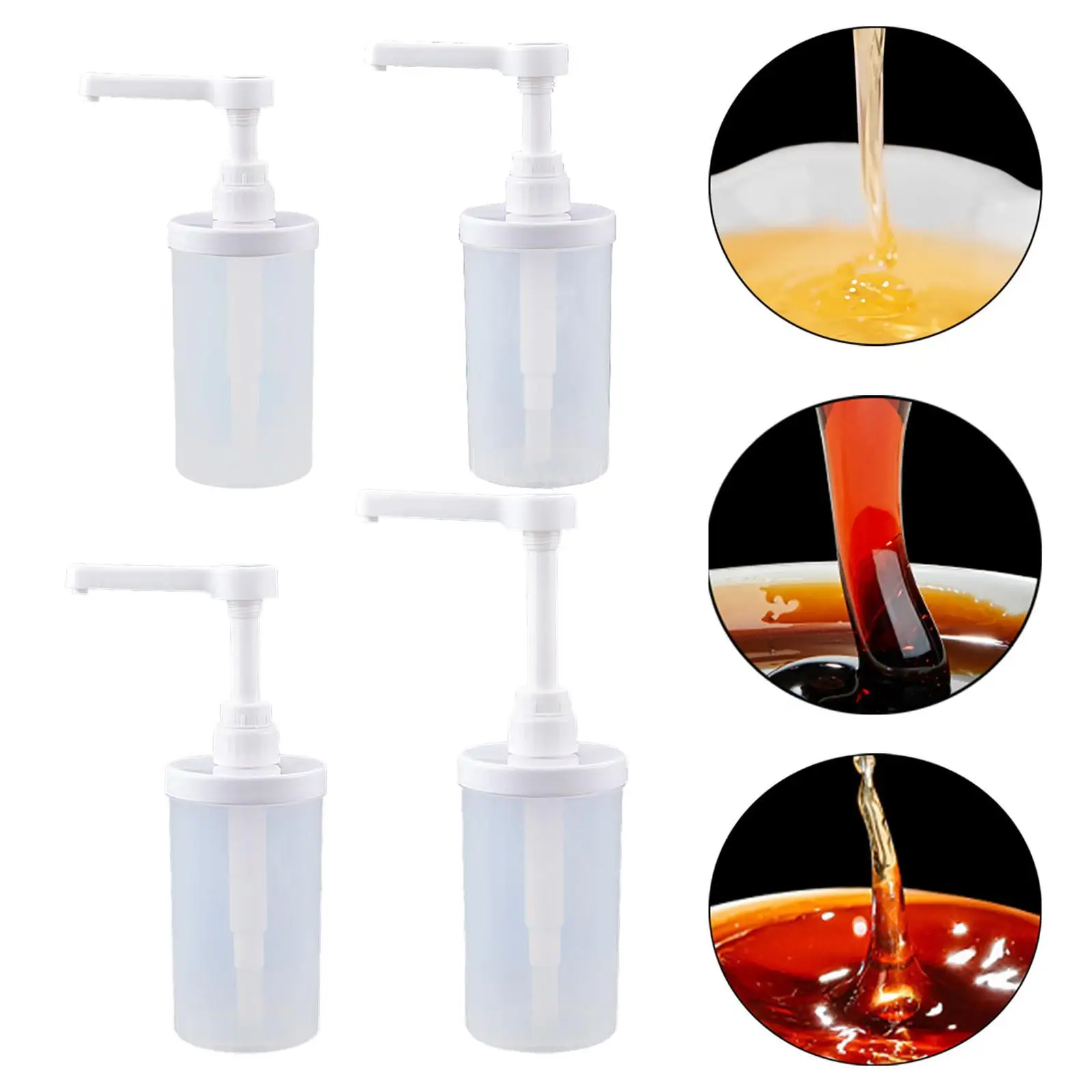 Commercial Use Squeeze Jug Sugar Press Bottle Multifunction Syrup Dispenser for Professional Beverage Makers