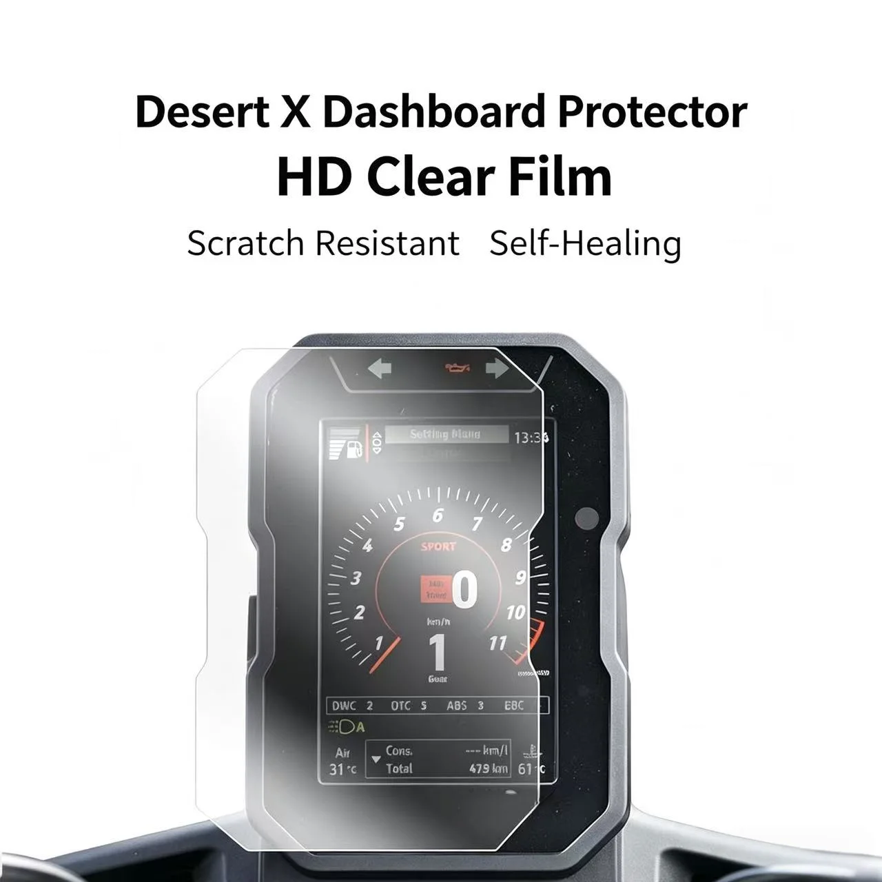 2022 - 2025 For Desert X DesertX Scratch Cluster Screen Dashboard Protection Instrument Film Motorcycle Accessories