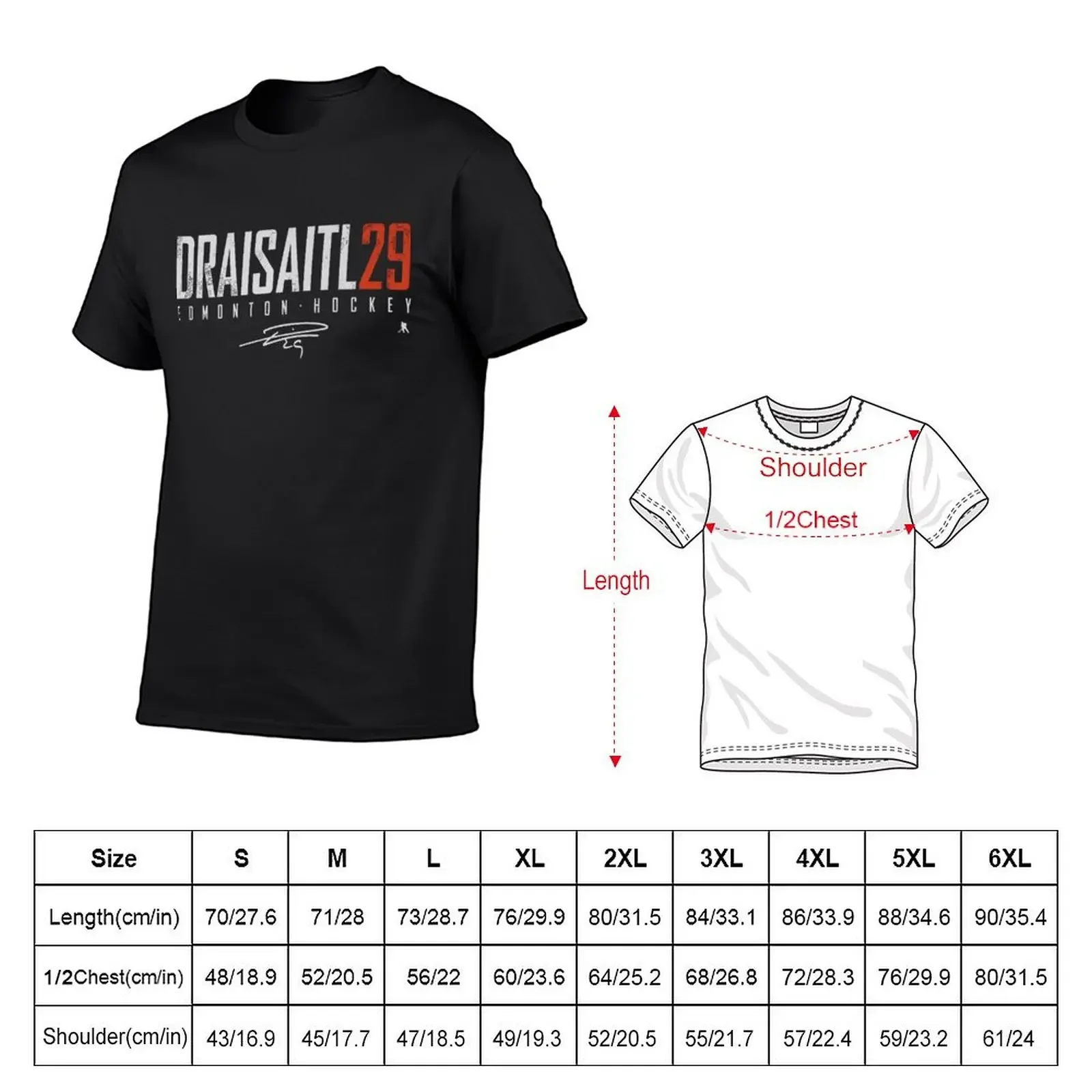 Leon Draisaitl Elite Signatures T-Shirt boys whites essential t shirt plus size tops Anime t-shirt plain t shirts men