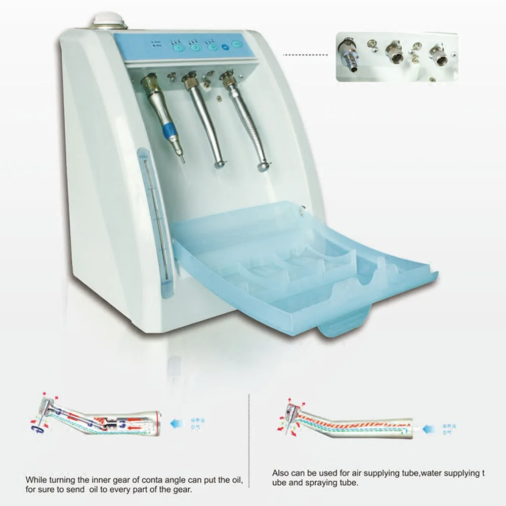 220V/110V 3000rpm 치과 그리스 기계 치과 경화 기계 치과 오일러 청소 오일 충전 기계 300ML