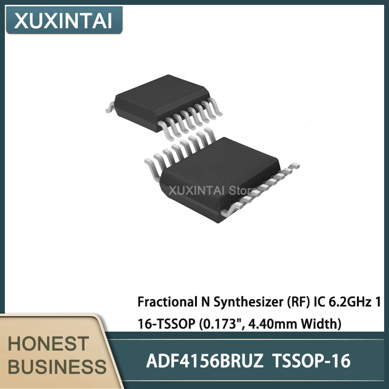 

10Pcs/Lot New Original ADF4156BRUZ ADF4156 Fractional N Synthesizer (RF) IC 6.2GHz 1 16-TSSOP (0.173", 4.40mm Width)