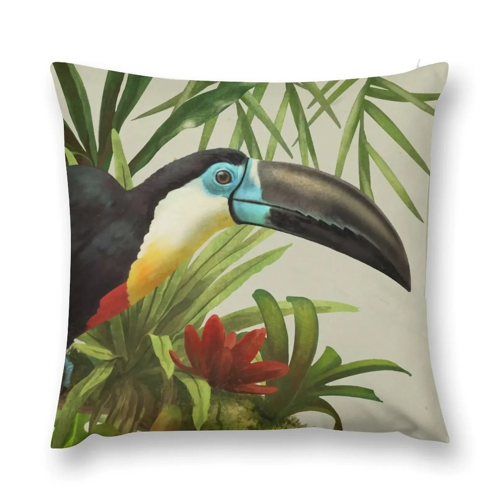 Channel-billed toucan Throw Pillow ornamental pillows for living room Cushion Cover Luxury Pillow Case pillow