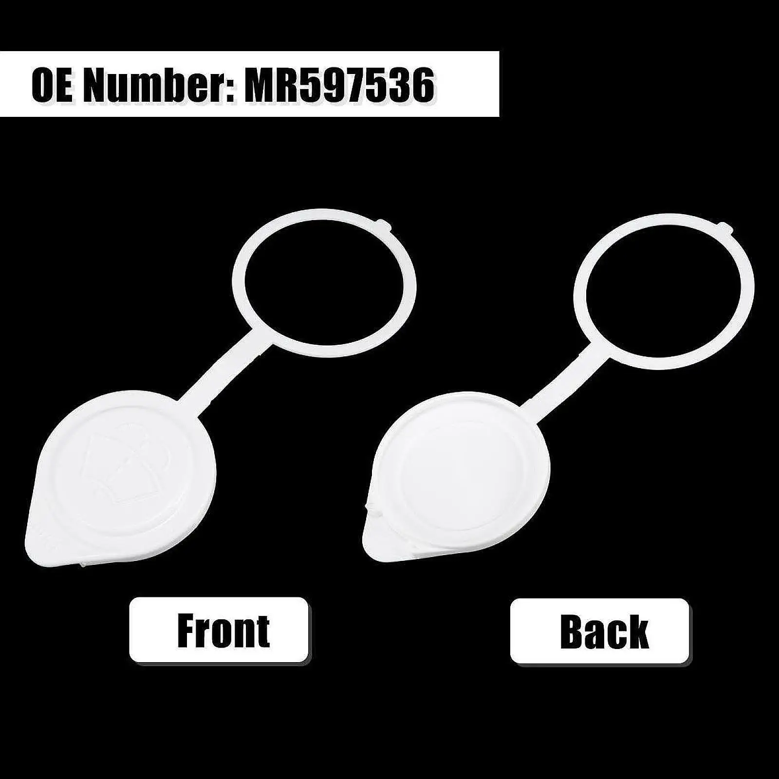 

Radiator Coolant Reservoir Cap MR597536 Professional Portable Practical Premium Accessory Replacement for Mitsubishi Lancer