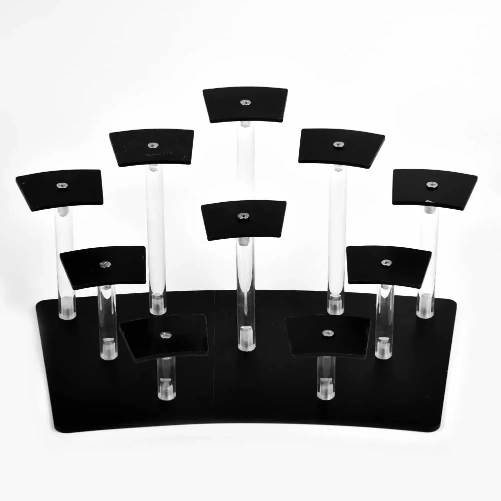 

8/10 Seats Acrylic Figure Display Stand Jewelry Cake Perfume Storage Rack Birthday Party Cupcake Rack