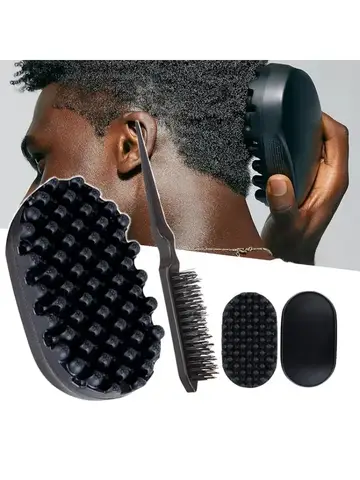 Hot Sale Portable Silicone Hair Brush Washable Durable Rubber Curly Brush Hair Beauty Dirty Braided Curly Hair Men Cleaning Tool