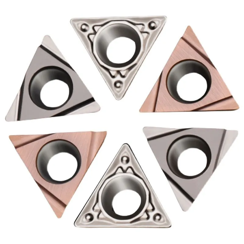 Inserção CNC inserção chata de precisão TCMT110216T3-MS peça de aço modelo grau BP8018 inserção chata triangular
