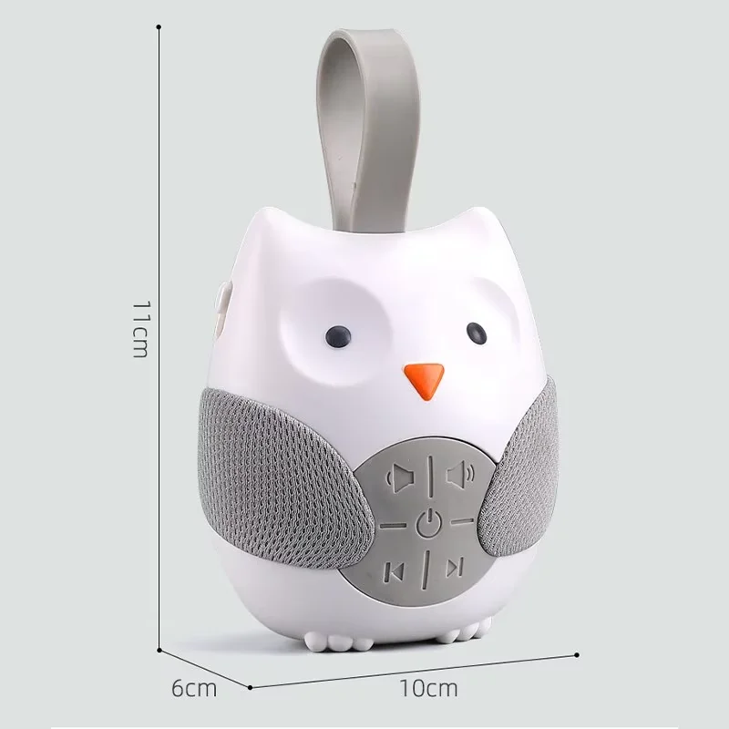 Cartoon Owl Shape Musical Pacifier Newborn Sleeping Bed Hanging Player Children's Soothing Toys Three-speed Timing Mode