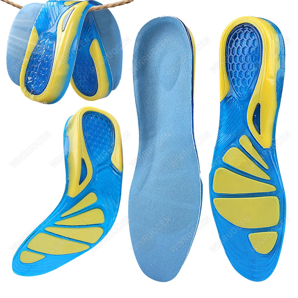 

1 Pair Silicone Gel Insoles Orthopedic Foot Care For Feet Shoes Sole Sport Insoles Shock Absorption Pads Anti-Slip Pad Insole