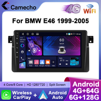 Camecho 6+128G Car Radio Wireless CarPlay Android Auto For BMW E46 1999 2000-2005 Car Intelligent Systems GPS Stereo 4G WiFi