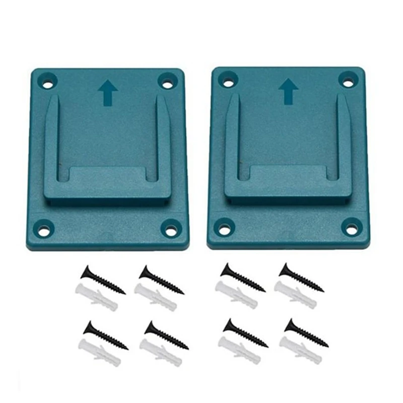 Wall Mount Electric Power Tool Holder Bracket Kit For / 18V Lithium Battery Machine Storage Rack Set Slots Stand 20PC