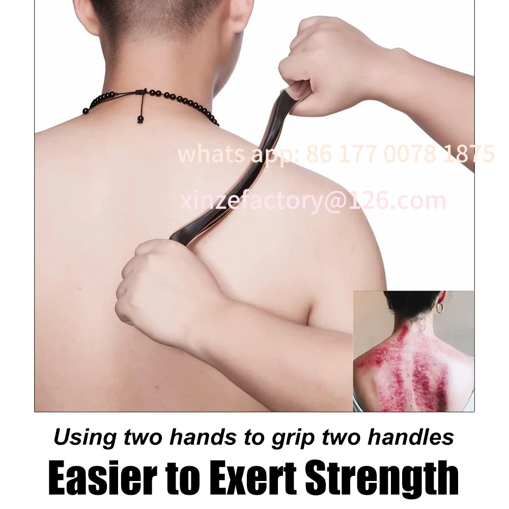 Customizable 40cm Stainless Steel Gua Sha Scraping Massage
