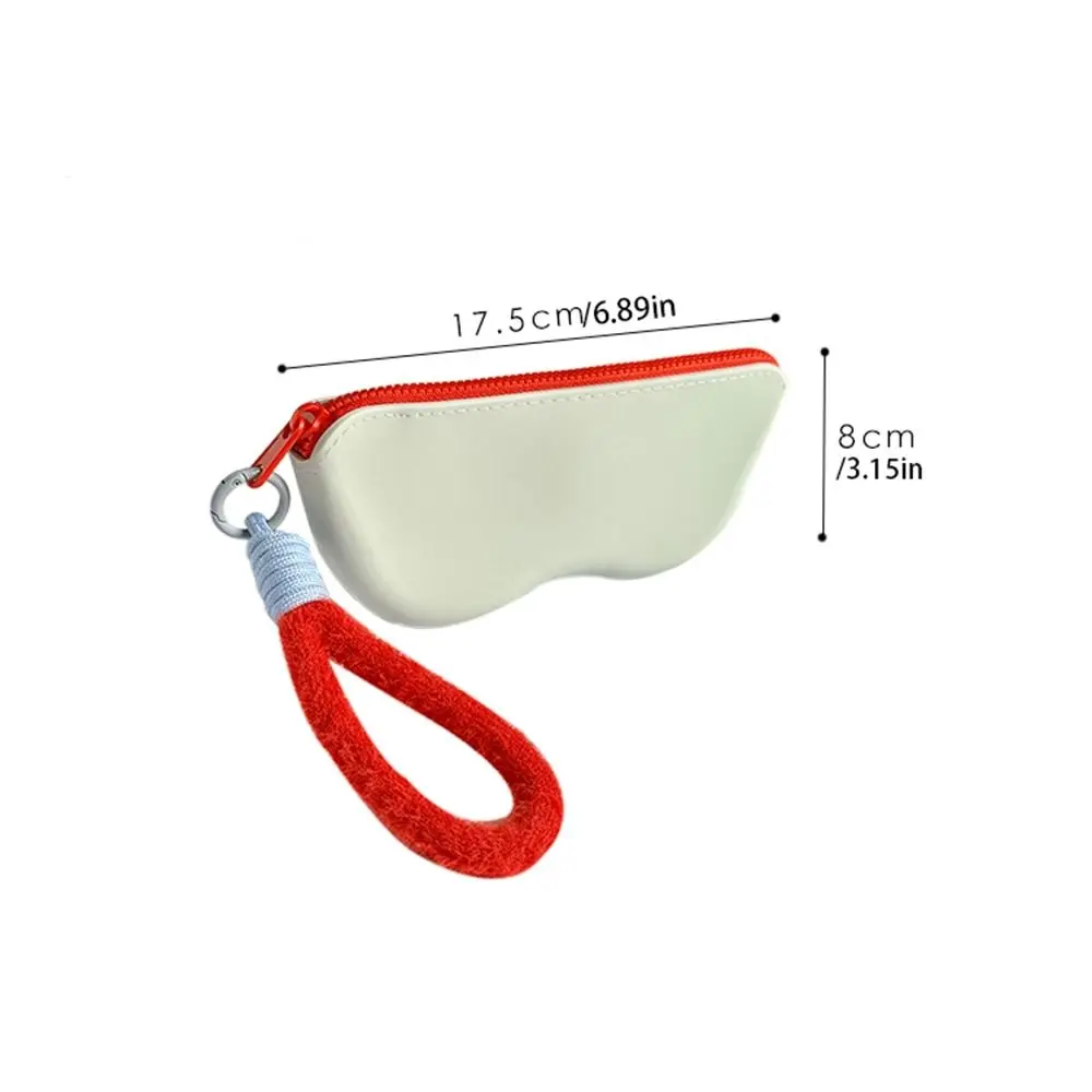 Sunglasses Pouch Portable Silicone Glasses Bag Eyewear Protector Case Glasses Clip Glasses Storage Bag Korean Style Pendant