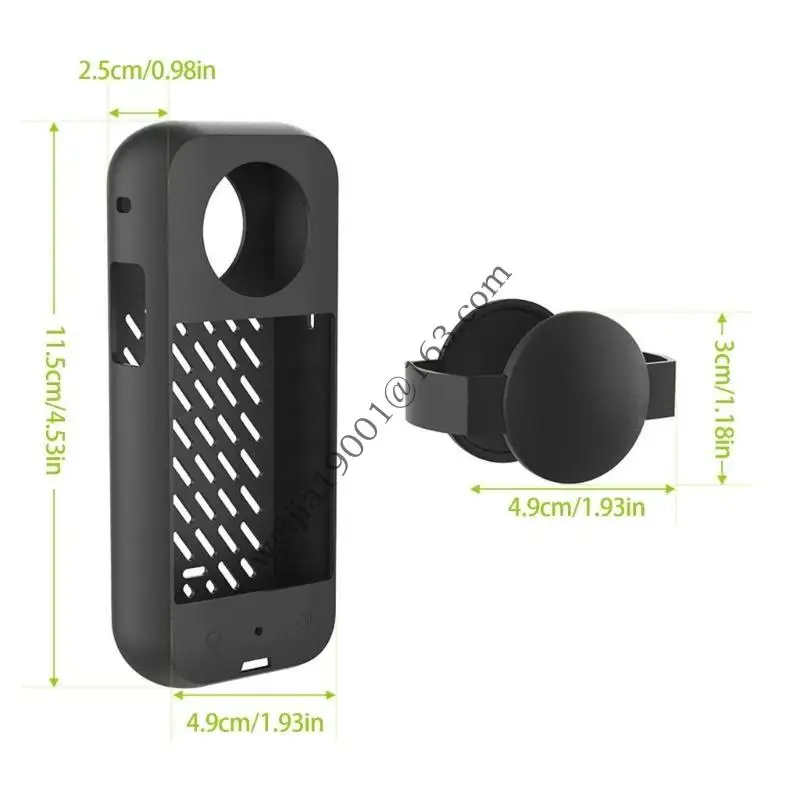 Силиконовая камера Корпус против падения рамы защиты для спортивной камеры аксессуары с линзами для камеры 360 .h05a