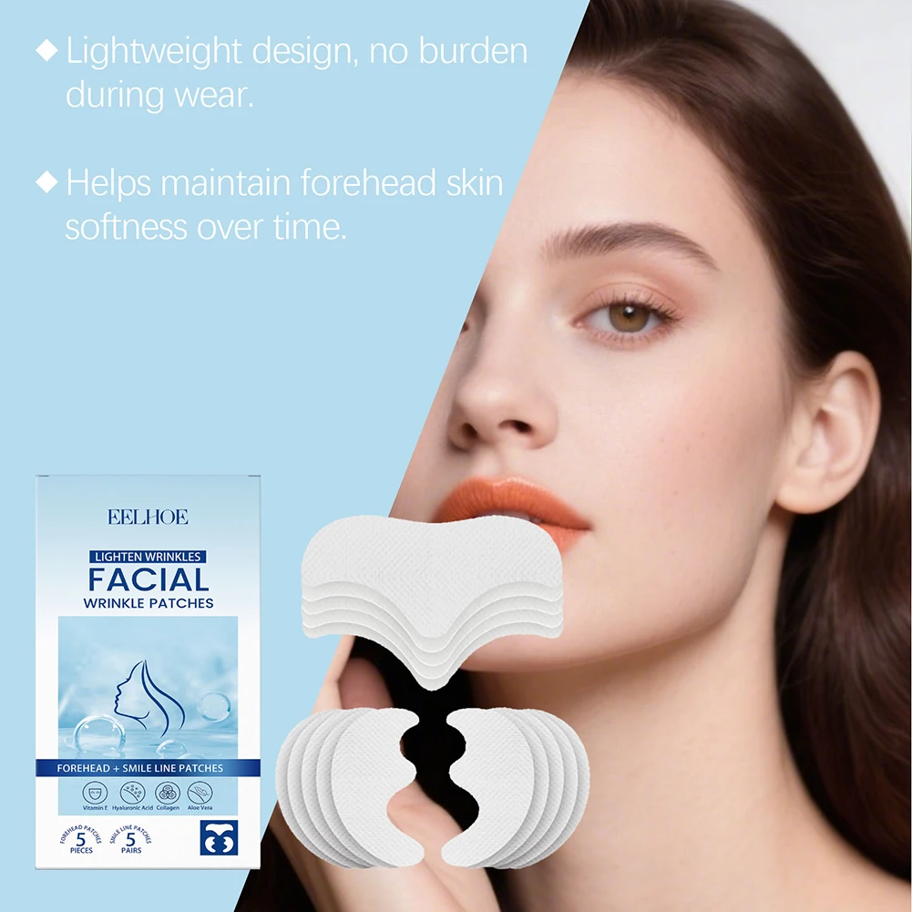 Silicone Wrinkle Pads For Frown Lines Forehead Overnight Repair, Wake Up To Smoother Skin. Daily Youth Boost