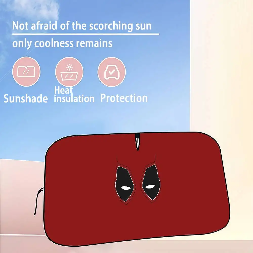 

Disney Deadpool Car SunShade Windshield Sun Shade Personalized Picture Block UV Rays Visor Protector