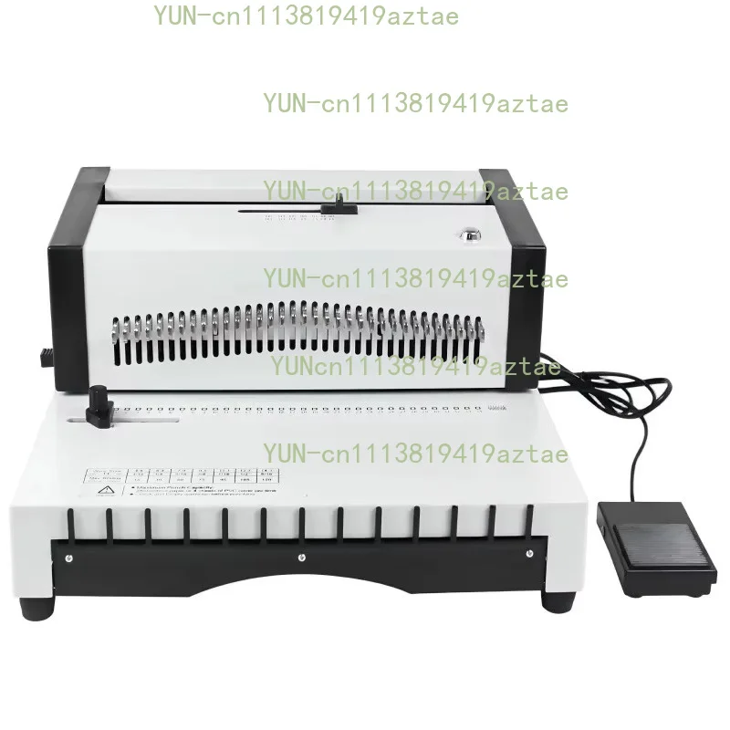 Electric Wire Binding Machine Square/Round Holes Loose-Leaf Desk Calendar Punching and Binding Machine Time-Saving Effort-Saving