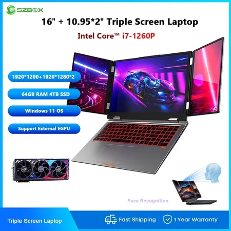 Factory Portable Triple Laptop Screen Extender 16