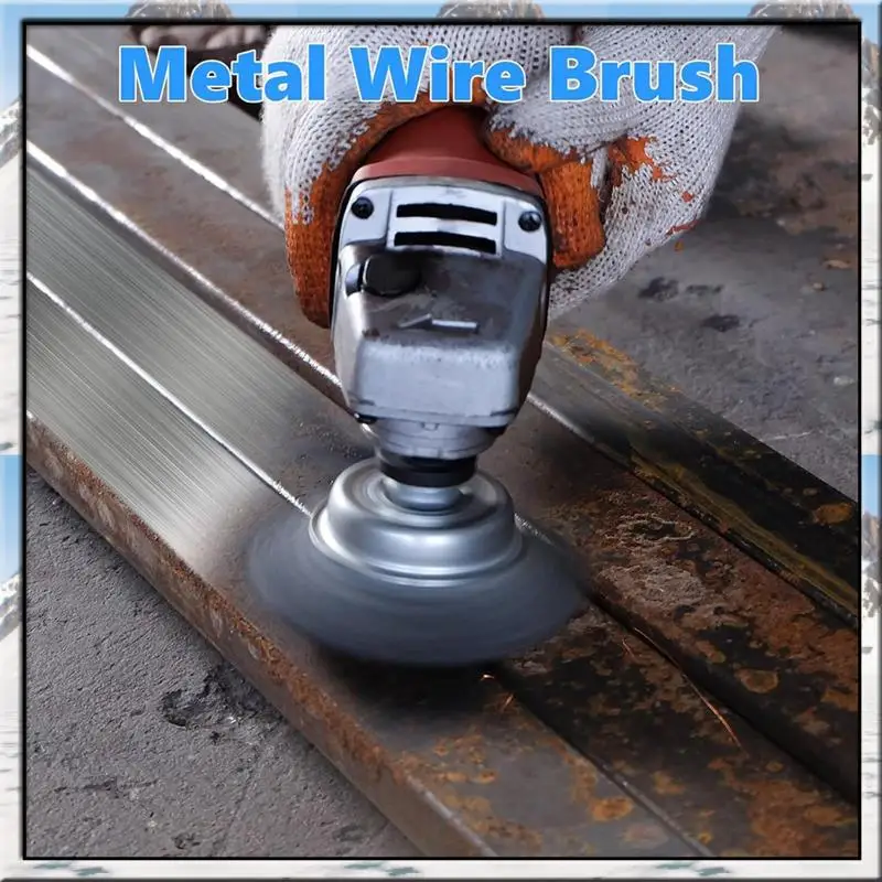 AA46 12 Pcs Wire Wheel Brush, Cup Brush, Wheel Brush, Pen Brush Set With 1/4-Inch Hex Shank For Rust Removal