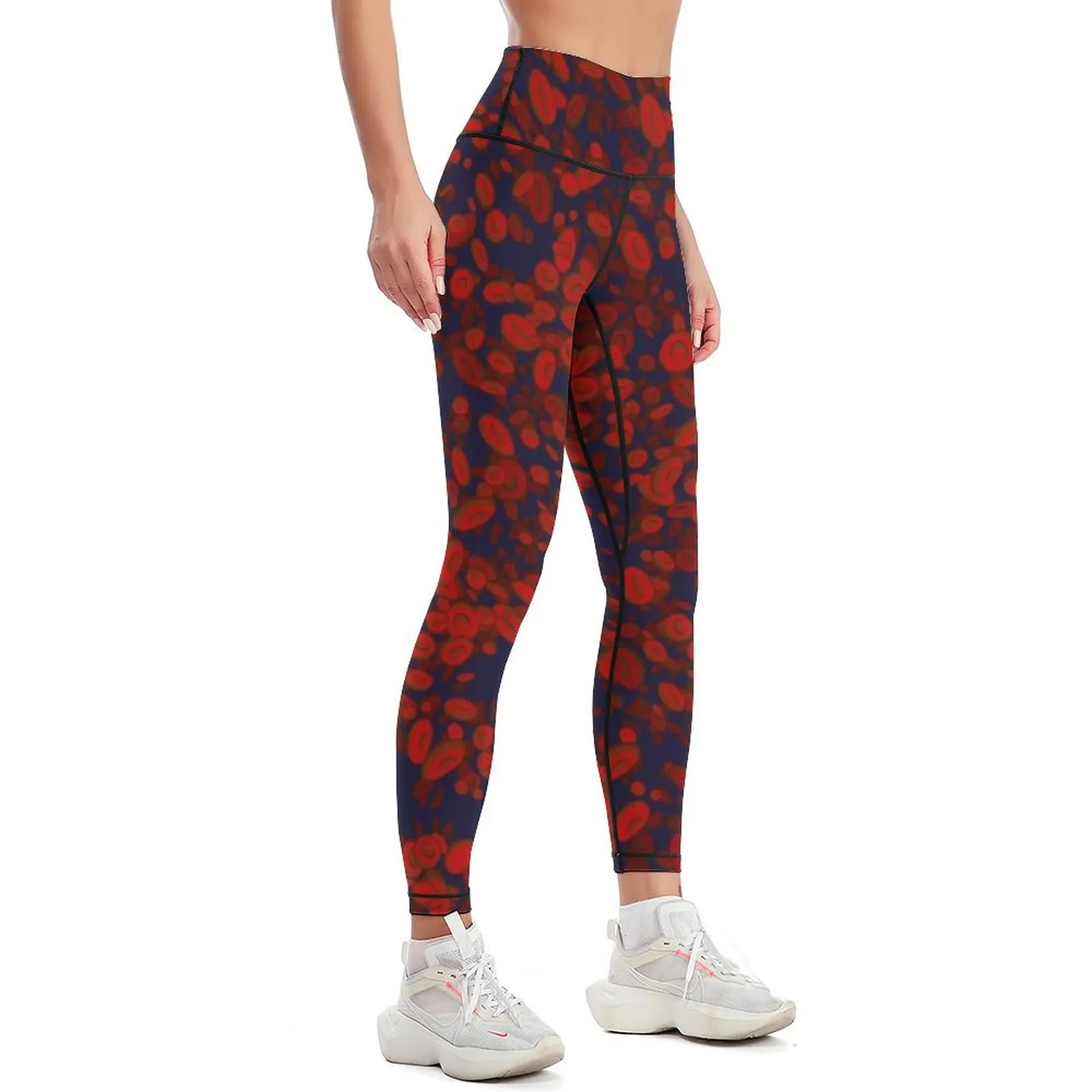 Red blood cells Leggings sportswear for gym push up legging sporty woman push up Womens Leggings