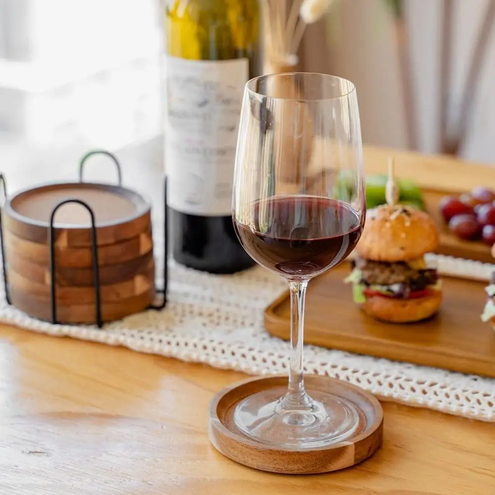 

4/6 шт. круглые деревянные подставки с держателем, утолщенная защита стола, подставка для напитков, противоожоговая чашка в скандинавском стиле, коврик для офиса