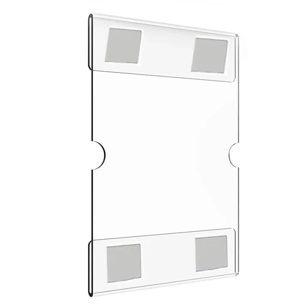 1pc Acrylic Photo Frame Wall-Mounted Acrylic Display Photo Rack 4*6\'\' With Adhesive Transparent Shelf For Home Decoration Parts