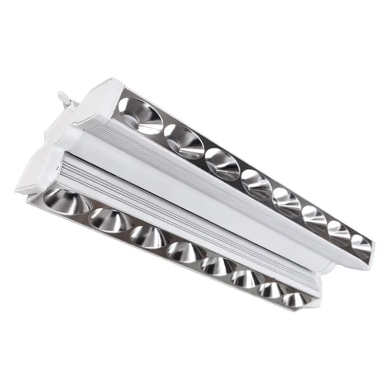 Commercial LED Polar Lens Track Light Anti-Glare for Supermarket Shelf Meat Seafood Display