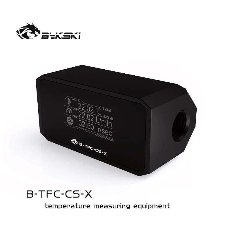 Bykski Ordinateur De Refroidissement Par Eau Alarme Numérique OLED Affichage Température + Débit + Débit 3 En 1 Système de Moniteur, B-TFC-CS-X