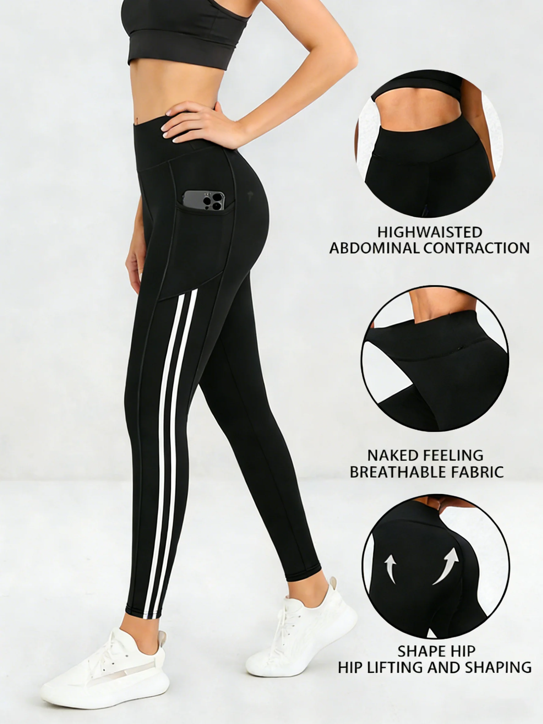 Women's Hip Lift High Waist Yoga Leggings Pants High Elastic Quick Dry Gym Running Fitness Athletic Leggings Pants Sport Wear