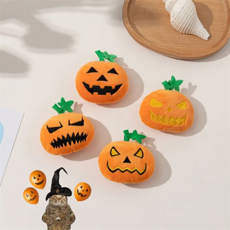 

Halloween Dog Toy Funny Pumpkin Ghost Face Pet Biting Toys Pumpkin Lantern Shaped Tooth Grinding Toy Gift