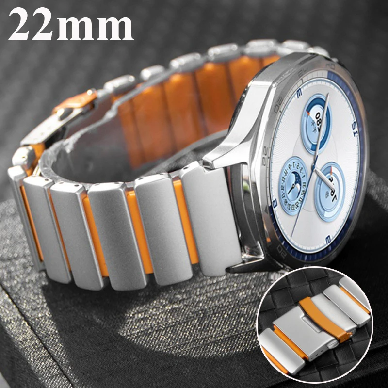 22mm Titanarmband für Huawei Watch GT6Pro GT6 GT5 GT4 GT3 GT2 46mm Edelstahlband für Amazfit GTR 4 3 Pro 2 2e GTR 47mm