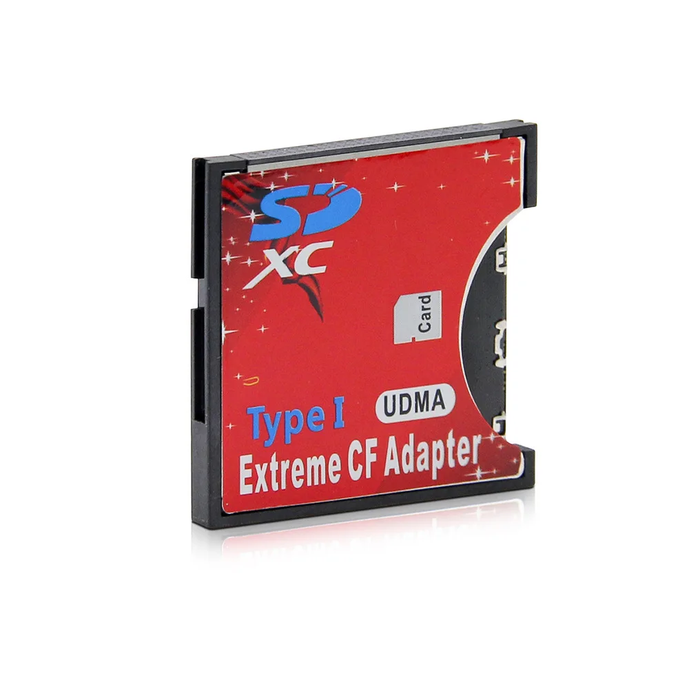 Hot Sell SD CF Card Adapter Wireless Wifi SD MMC SDHC SDXC Slot To CF Type I Compact Flash Memory CF Card Adapter For SLR Camera