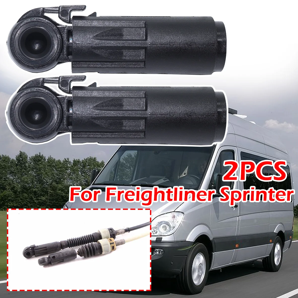 6 Speed Manual Gearbox Shift Cable Linkage Control Collet Shifter Lever Selector End Rod Connect For Freightliner Sprinter 07-18