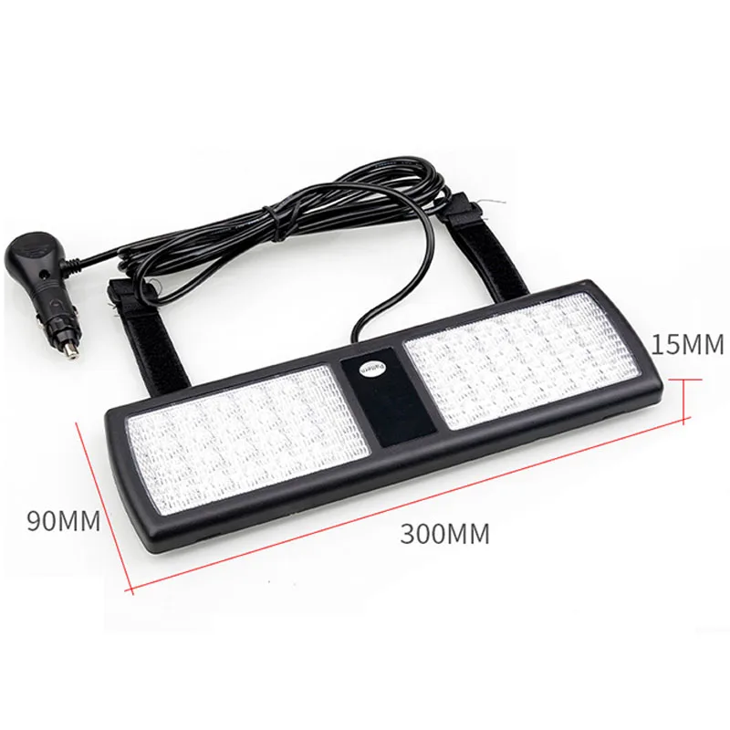 KOOJN Car Sunshade LED Explosion Flash and Strobe Light Inside The Car Warning for Road Opening High Beam Counterattack Light