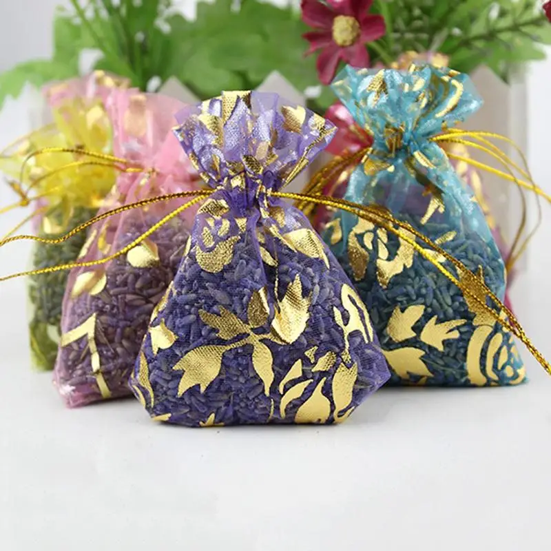 purely natural Dried Lavender Flower Buds Sachets Packets for Car & Home Closet Deodorizer