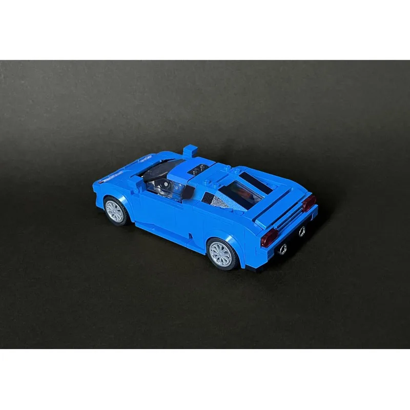 MOC-90526 Classic New Iconic Sport Blue Supercar Racing Model, 352 Parts, Creative Boys' and Children's Birthday Toy Gift