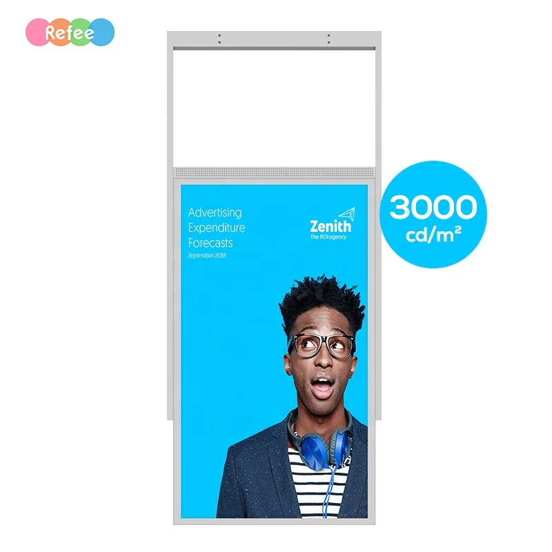 

Двусторонний подвесной ЖК-дисплей для рекламы на Smart TV, цифровая вывеска 3000 нит, витринные дисплеи