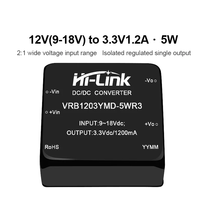 

Бесплатная доставка VRB1203YMD-5WR3 DC/DC модуль 5 Вт защита от перенапряжения связи