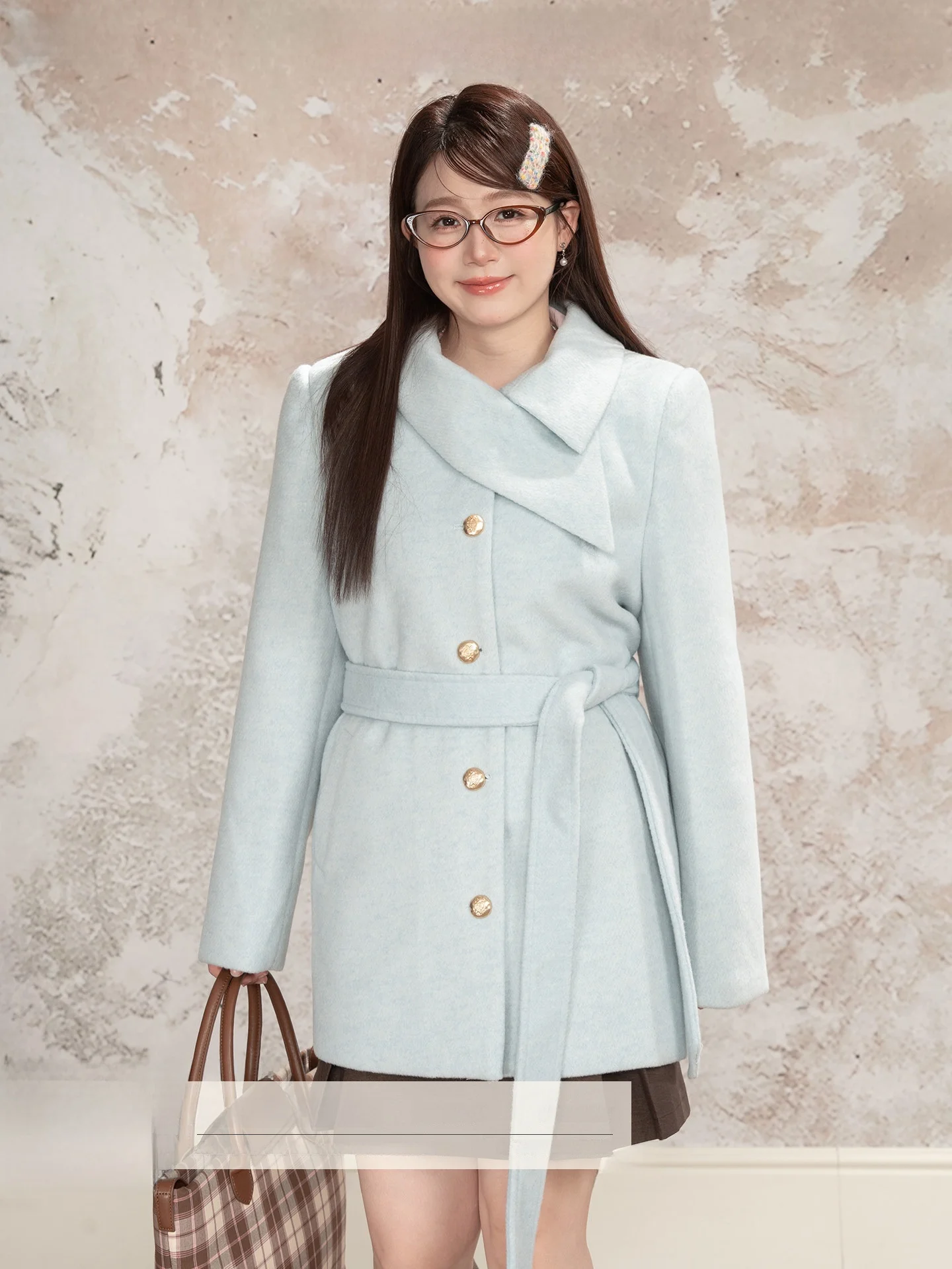 

Новое зимнее шерстяное пальто Heynew для полных женщин: модная верхняя одежда, подходит для всех типов фигуры, включая фигуру типа «груша»