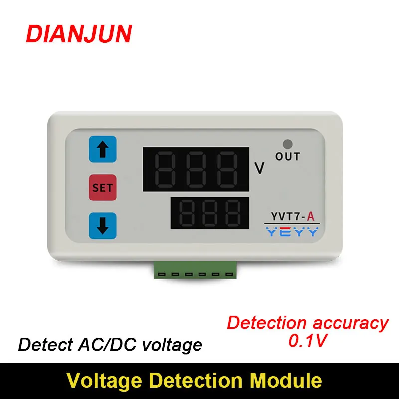AC/DC Voltage Detection Relay Module Switch Control Overvoltage Protection Upper And Lower Limit Charging And Discharging