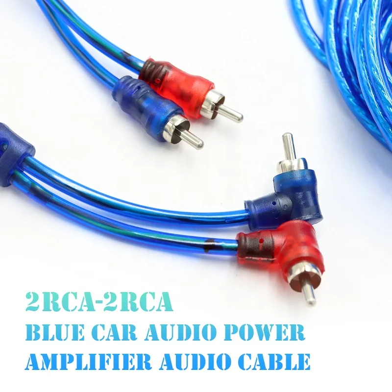 90 Degree RCA to RCA Power Cable Double Digital Analogue Supports Amplifiers